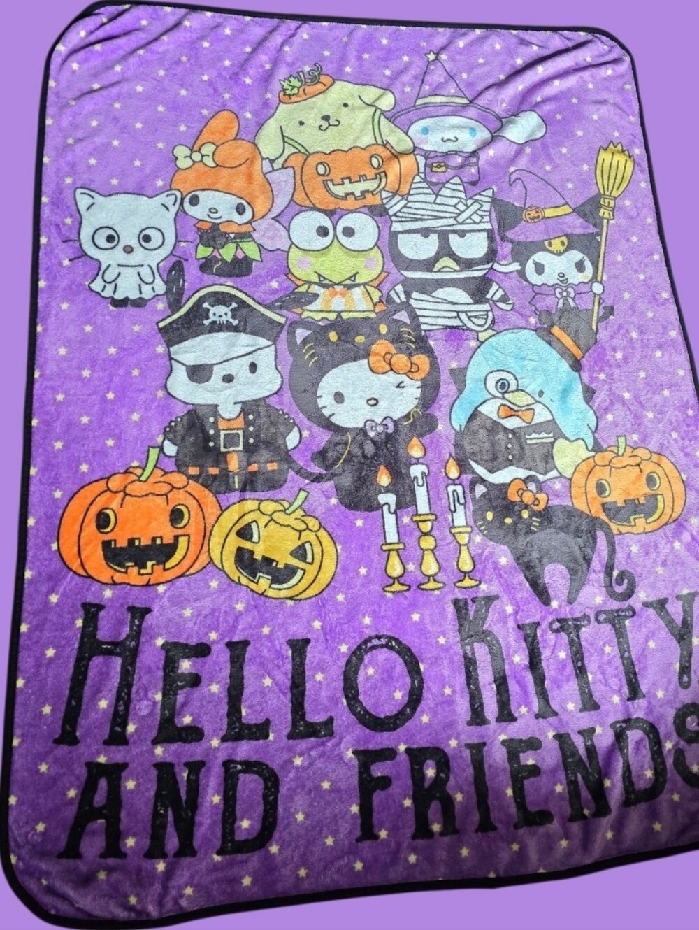 Hello Kitty Halloween Costume Blanket – Purple